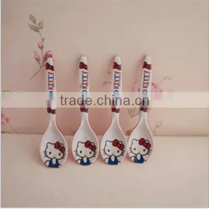 Food Grade Cartoon Plastic Spoons Manufacturer Wholesale Cartoon Design Scoop for Children thumbnail-1
