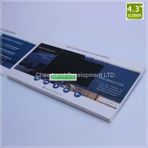 Pocket Size Paper Craft LCD Video Brochure With Usb , LCD Video Business Cards thumbnail-5