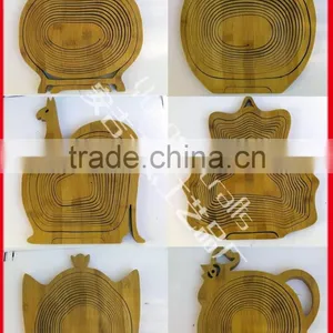 Custom Made Folding Bamboo Basket With Competitive Price thumbnail-1