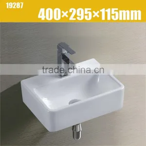 Luxury Wall Hung Ceramic Wash Basin Sink thumbnail-1