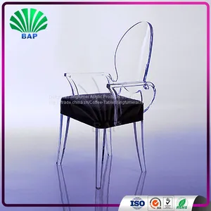 Mid Century Modern Furniture Lucite Antique Armrest Chair Living Room Chair With Clear Acrylic Chair Legs thumbnail-1