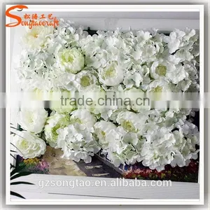Man-made Artificial Flower Wall Wedding Decoration Artificial Flowers Walls New Design Customized Artificial Flower Wall thumbnail-1