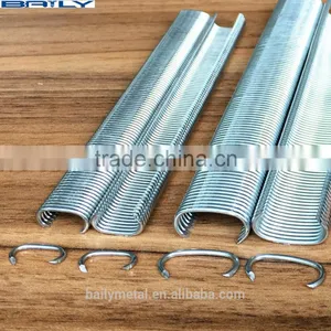 Factory Supply Galvanized C Ring 15G100, 15DG50, 16G110, 516G100, SR8, C45 Hog Ring Stapl for Case, Fence Wire, Bedding, Car Set thumbnail-3