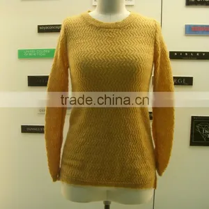 Lady Knitted Sweater With Long Sleeve thumbnail-1