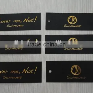 2017 Customized Logo Hot Stamping Paper Hang Tags Swing Tags for Clothing thumbnail-5
