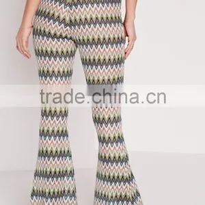 Bangkok Style Lady Wave Effect Skinny Flare Pants OEM Service thumbnail-5