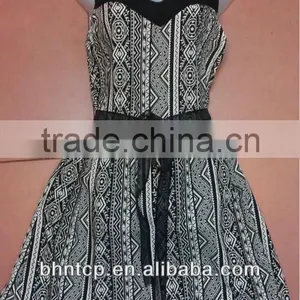 BHN906 Wholesale Designer Clothing Rayon Dresses Stock Available at Cheap Price thumbnail-1