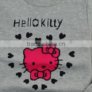 Latest Style China Factory Crewneck Hello Kitty Cute Baby Sweater thumbnail-2