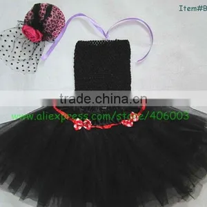 Stock Wholesale 3layer Black Corset Tutu Dress thumbnail-1