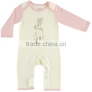 Printed Autumn Wear Long Sleeve Custom Infant Organic Cotton Wholesale 1 Year Old Babies Clothes for Baby thumbnail-4