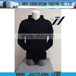 Wholesale Man Cotton Black Hoodie Pullover thumbnail-1