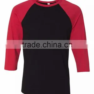 Bella+Canvas Unisex 3/4 Sleeve Raglan Baseball Tee - Made From Polyester Cotton Blend and Comes With Your Printed Logo thumbnail-3