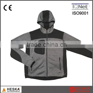 Autumn Softshell Hooded Outdoor Mens Travel Knitted Jacket thumbnail-2