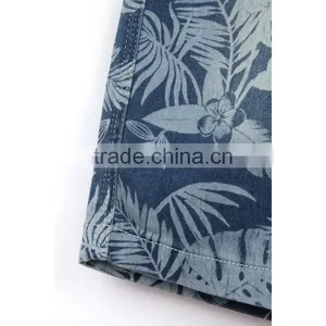 Hot Summer 2-8 Years Short Jeans Child Clothing Boys Denim Shorts Flower Pattern Printed Kids Short Pants thumbnail-5