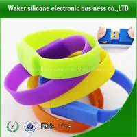 Silicone Cute Wristband Bracelet USB Flash Drive Memory Pen Gift Creative thumbnail-1