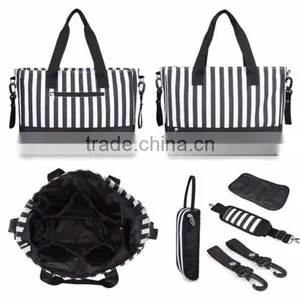 5pcs Nappy Pouch Changing Mat Adult Baby Diaper Bag thumbnail-2