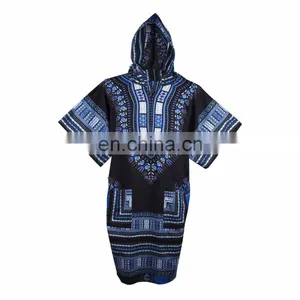 Lofbaz Unisex Traditional African Long Dashiki Hoodie thumbnail-1