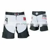 MMA Shorts Black And White Contrast thumbnail-1