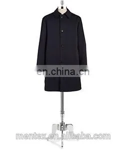 Man's Black Long Classic Button Front Coat 15AW thumbnail-1