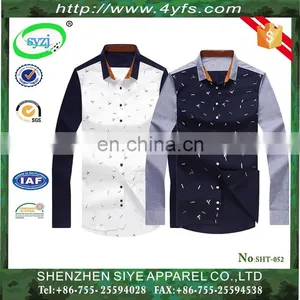 Mens Fashion Short Sleeve Slim Fit Breathable Casual Shirts With Pointed Collar thumbnail-1
