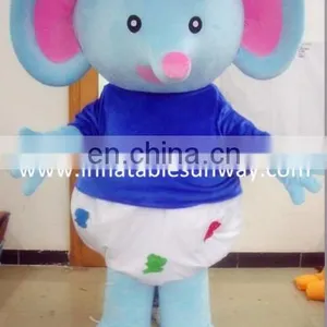 Cute Elephant Fur Costume, Inflatable Elephant Costume for Promotion thumbnail-2