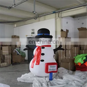 Hot-sell Giant Airblown Christmas Decorations Snowman Inflatable Add Led Light thumbnail-1