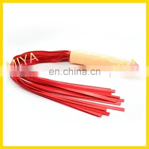 Funny Bondage Sex Toy Penis Shape Leather Whip thumbnail-1
