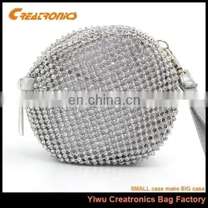 Milti Color Crystal Round Shape Mini Coin Purse thumbnail-4