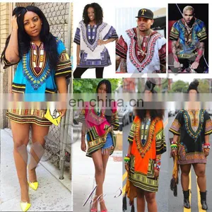 Women African Dashiki Shirt Kaftan Boho Hippe Gypsy Festival Tops Party Free Size Mexican Hippie Blouse Caftan Hippie Boho Dress thumbnail-6