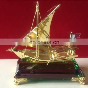 Golden Plated Container Ship Model,Metal Ship Model,Ship Model For Home Decoration And Souvenir Gifts thumbnail-1
