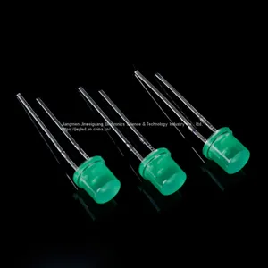 5mm Green Light Flat Top Green Lens Epistar Chip DIP/Through Hole thumbnail-1