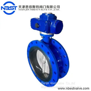 Casting Flange Type DN300 Electric Actuator Butterfly Valve OEM D941X-10 thumbnail-1