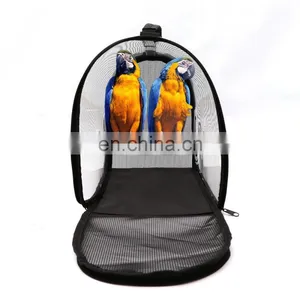 Bird Travel Takeaway Travel Cage PVC Transparent Breathable Bird Cage Parrot Handbag thumbnail-4
