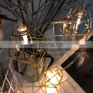 Holiday Lighting Led Metal Diamond String Decoration Christmas Wedding Light thumbnail-1