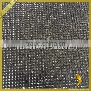 Fancy Crystal Beads Wedding Table Decorations Hotfix Rhinestone Mesh FRM-205 Supplier's Choice thumbnail-2