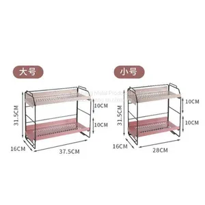 Customized Desktop Shelf Cosmetic Storage Rack Multi-Layer Iron Home Nordic Style Skin Care Shelf thumbnail-4