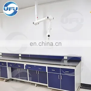 SEFA Approved Chemical Full Steel Lab Wall Bench With Cabinet thumbnail-2