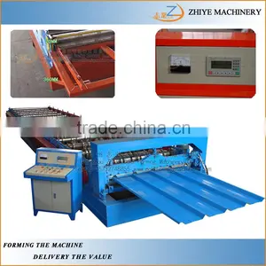 Roofing Sheet Tile Corrugating Iron Sheet Roll Forming Making Machine/Color Steel Roof Panel Forming Line thumbnail-1