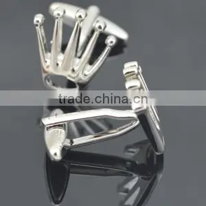 Cufflinks 1Pair Silver Design Fashion Shirt Men Party Wedding Men Gift Crown thumbnail-4