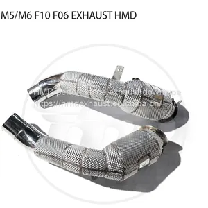 Exhaust Manifold Downpipe for BMW M5 M6 F10 F06 Car Accessories With Catalytic Header Without Cat Whatsapp008613189999301 thumbnail-1