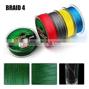 High Quality 4 Strands 100m 12colors Polyethylene Braided Line thumbnail-2