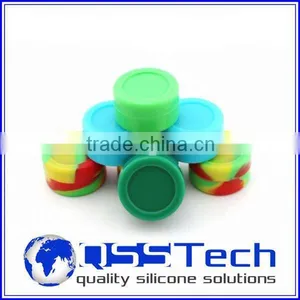 High Quality 7ml Customized Small Silicone Sealing Easy Vacuum Seal Lids/ Oil Dab Wax Container/ Silicone Wax and Oil Container thumbnail-1