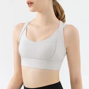 Hot Sale Workout Running Sport Wear Two Piece Set Women Seamless Yoga Leggings High Waisted No Front Seam Yoga Bra thumbnail-5