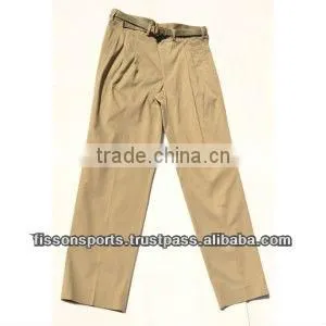 Chino Pants / Chino Trouser /poly Cotton Belted Trouser thumbnail-1