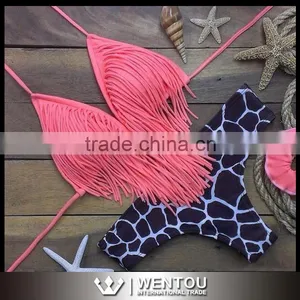 Latest Design Women Sexy Tassel Bikini thumbnail-1