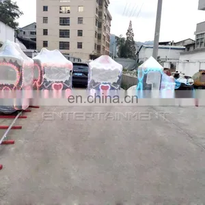 Amusement Park Kids Attractions Rides 14 Person Christmas Train thumbnail-4