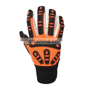 High Quality Cotton Palm Impact Gloves for Oil and Gas Industry Gloves thumbnail-2