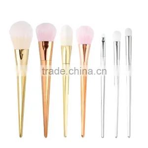 Metal Handle Makeup Brushes Rose Gold 7pcs Hot Sale thumbnail-1