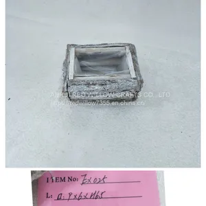 Rectangular Poplar Bark Planter thumbnail-3