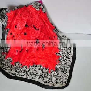 2015 Latest Custom Women Printed Chiffon Scarf thumbnail-5